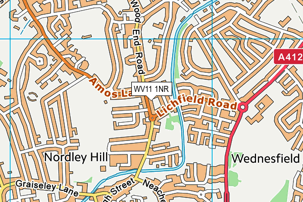 WV11 1NR map - OS VectorMap District (Ordnance Survey)