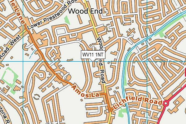 WV11 1NT map - OS VectorMap District (Ordnance Survey)