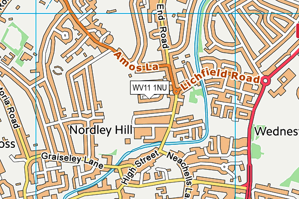 WV11 1NU map - OS VectorMap District (Ordnance Survey)