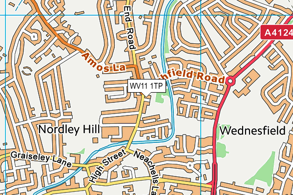 WV11 1TP map - OS VectorMap District (Ordnance Survey)