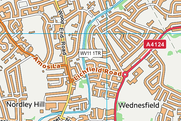 WV11 1TR map - OS VectorMap District (Ordnance Survey)