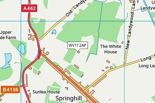 WV11 2AP map - OS VectorMap District (Ordnance Survey)