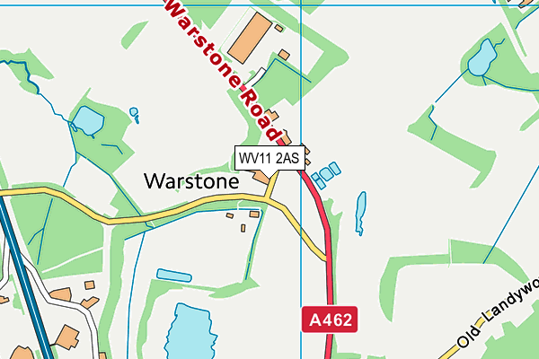 WV11 2AS map - OS VectorMap District (Ordnance Survey)