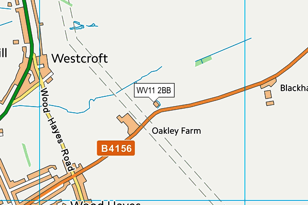 WV11 2BB map - OS VectorMap District (Ordnance Survey)