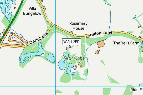 WV11 2BD map - OS VectorMap District (Ordnance Survey)