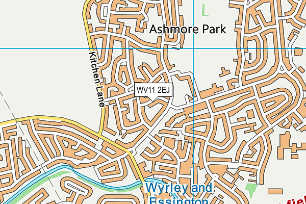 WV11 2EJ map - OS VectorMap District (Ordnance Survey)