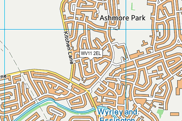 WV11 2EL map - OS VectorMap District (Ordnance Survey)