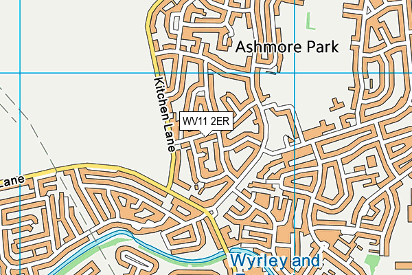 WV11 2ER map - OS VectorMap District (Ordnance Survey)