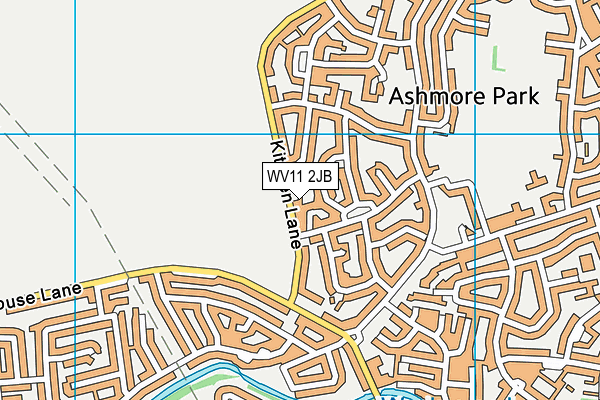 WV11 2JB map - OS VectorMap District (Ordnance Survey)