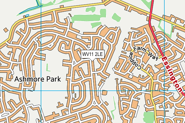 WV11 2LE map - OS VectorMap District (Ordnance Survey)