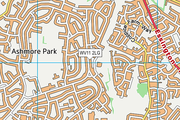 WV11 2LG map - OS VectorMap District (Ordnance Survey)