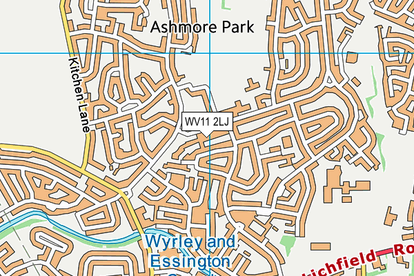 WV11 2LJ map - OS VectorMap District (Ordnance Survey)