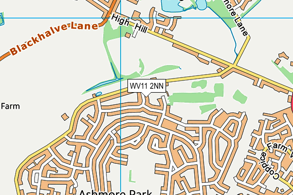 WV11 2NN map - OS VectorMap District (Ordnance Survey)