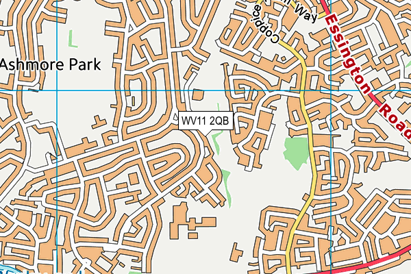 WV11 2QB map - OS VectorMap District (Ordnance Survey)