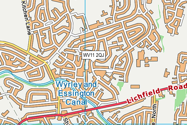 WV11 2QJ map - OS VectorMap District (Ordnance Survey)