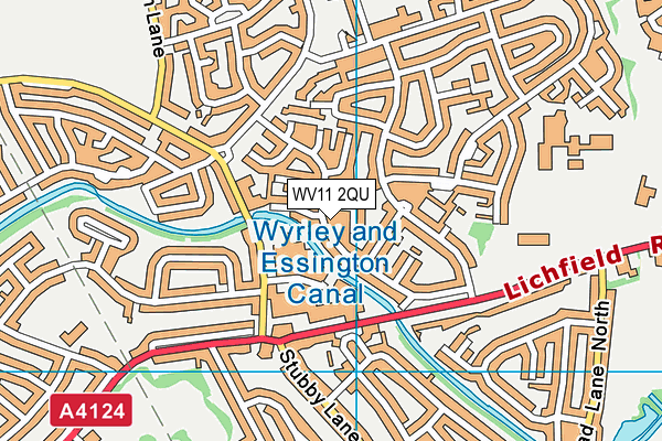 WV11 2QU map - OS VectorMap District (Ordnance Survey)