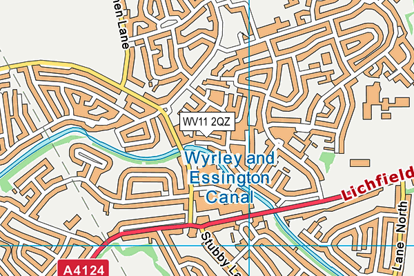 WV11 2QZ map - OS VectorMap District (Ordnance Survey)