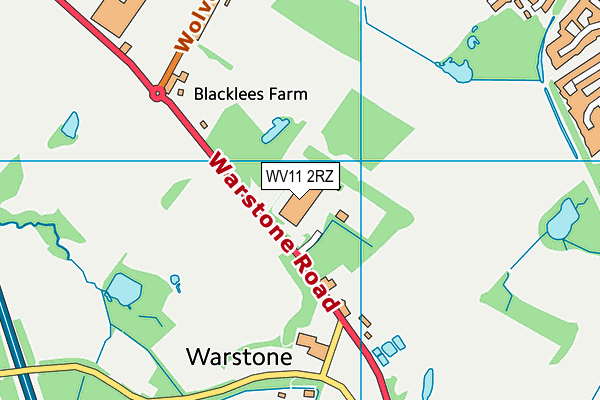 WV11 2RZ map - OS VectorMap District (Ordnance Survey)