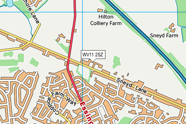 WV11 2SZ map - OS VectorMap District (Ordnance Survey)