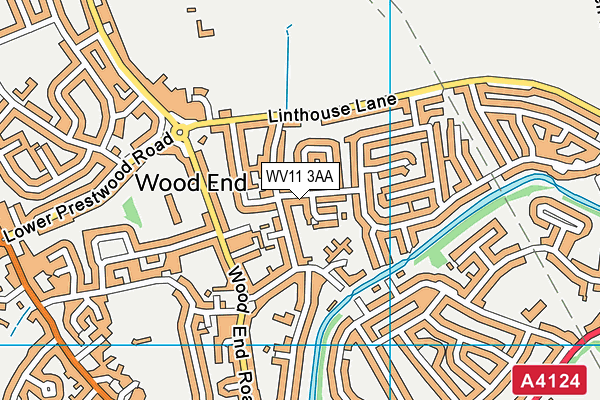 WV11 3AA map - OS VectorMap District (Ordnance Survey)
