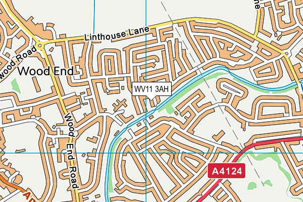 WV11 3AH map - OS VectorMap District (Ordnance Survey)