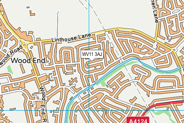 WV11 3AJ map - OS VectorMap District (Ordnance Survey)