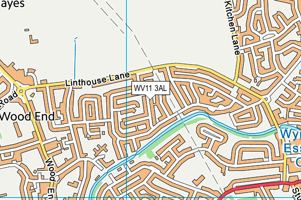 WV11 3AL map - OS VectorMap District (Ordnance Survey)