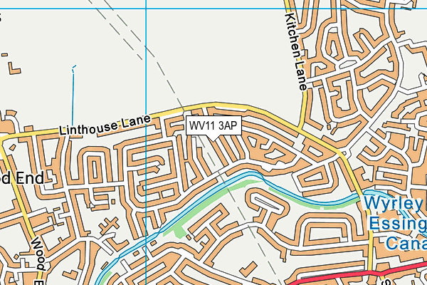 WV11 3AP map - OS VectorMap District (Ordnance Survey)