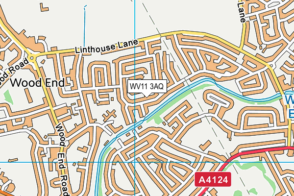 WV11 3AQ map - OS VectorMap District (Ordnance Survey)