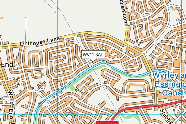 WV11 3AT map - OS VectorMap District (Ordnance Survey)
