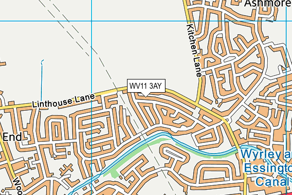 WV11 3AY map - OS VectorMap District (Ordnance Survey)