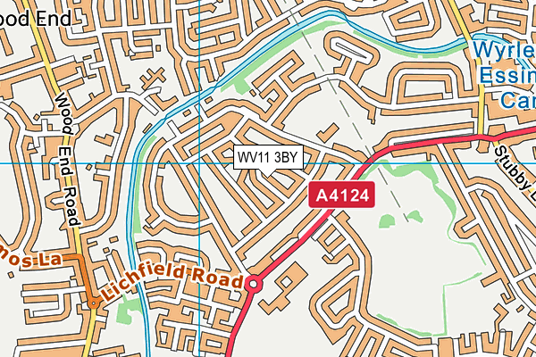 WV11 3BY map - OS VectorMap District (Ordnance Survey)