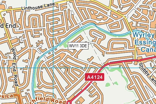 WV11 3DE map - OS VectorMap District (Ordnance Survey)