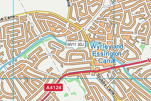 WV11 3DJ map - OS VectorMap District (Ordnance Survey)