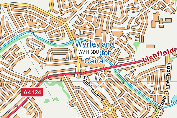 WV11 3DU map - OS VectorMap District (Ordnance Survey)