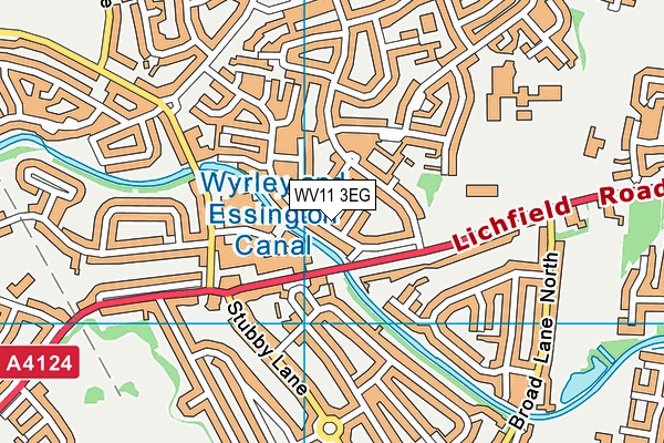 WV11 3EG map - OS VectorMap District (Ordnance Survey)