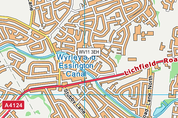 WV11 3EH map - OS VectorMap District (Ordnance Survey)