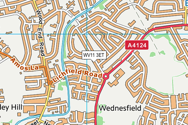 WV11 3ET map - OS VectorMap District (Ordnance Survey)