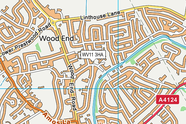 WV11 3HA map - OS VectorMap District (Ordnance Survey)