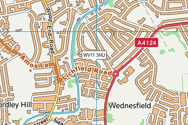 WV11 3HU map - OS VectorMap District (Ordnance Survey)