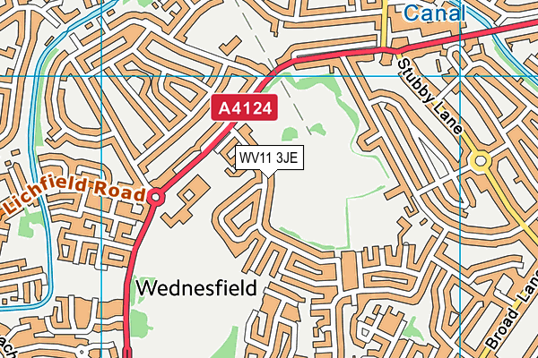 WV11 3JE map - OS VectorMap District (Ordnance Survey)