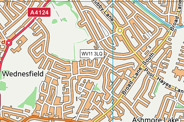 WV11 3LQ map - OS VectorMap District (Ordnance Survey)