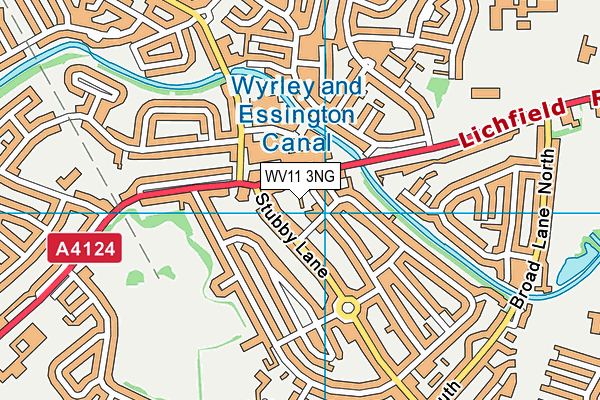 WV11 3NG map - OS VectorMap District (Ordnance Survey)