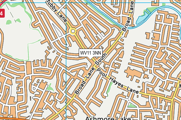WV11 3NN map - OS VectorMap District (Ordnance Survey)