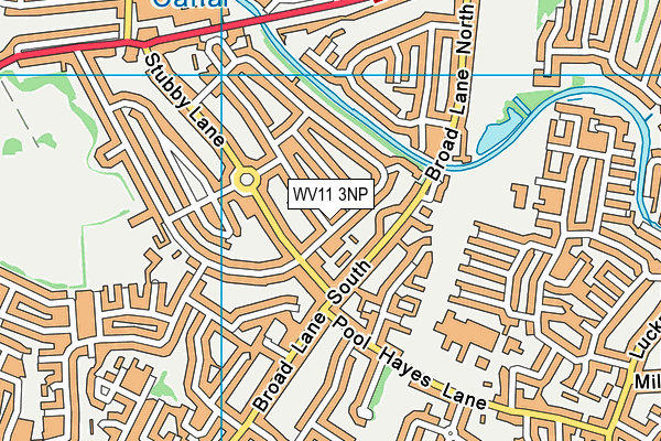 WV11 3NP map - OS VectorMap District (Ordnance Survey)