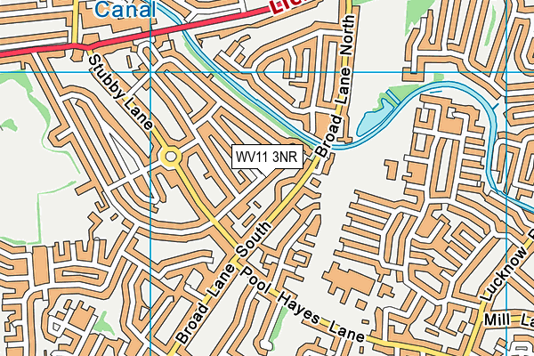 WV11 3NR map - OS VectorMap District (Ordnance Survey)