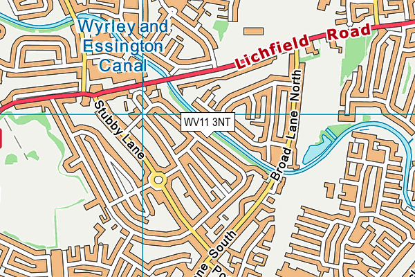 WV11 3NT map - OS VectorMap District (Ordnance Survey)