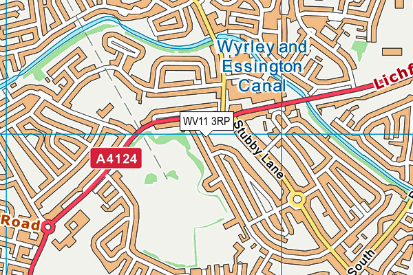 WV11 3RP map - OS VectorMap District (Ordnance Survey)