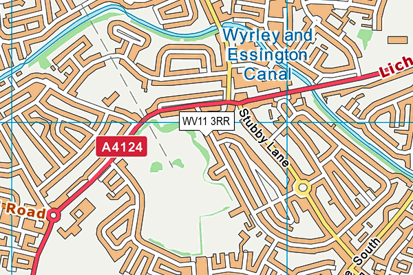 WV11 3RR map - OS VectorMap District (Ordnance Survey)