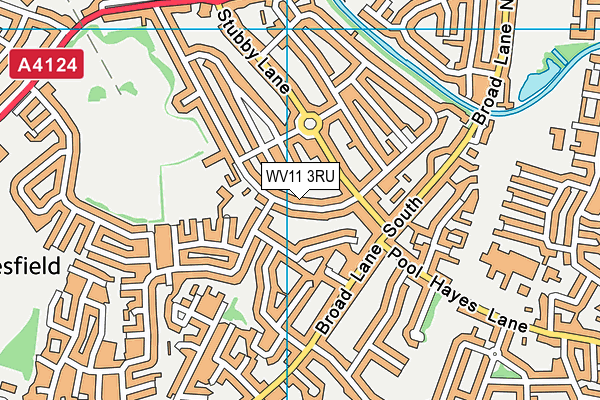 WV11 3RU map - OS VectorMap District (Ordnance Survey)